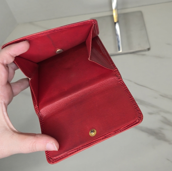 Louis Vuitton Red Epi Leather Compact Snap Wallet - Picture 7 of 10